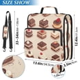 thumbnail image 2 of FORMRS Zipper Binder with Shoulder Strap 2-inch Ring 500 Sheet Capacity File Bag, Pink Cakes, 2 of 5
