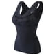thumbnail image 1 of Guardurnaity Lencería sin costuras con cuello en V Sexy para mujer con almohadilla para el pecho, ropa transpirable de otoño para niñas, ropa interior Ropa interior Negro XXL Guardurnaity AP013425-02, 1 of 6