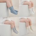 thumbnail image 3 of Toddler Crew Socks - 5 Pairs Baby Cotton Solid Socks Kids Neutral Socks for Boys Girls 0-8 Years, 3 of 6