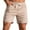 Khaki ①, variant on Dvprdro Mens Summer Cotton Athletic Running Shorts Casual Solid Elastic Waist Drawstring Sports Beach Shorts with Pockets