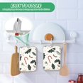 thumbnail image 4 of Yayeee Pot Holders Kitchen Heat Resistant with Pocket 7"x9.8" Cotton Oven Cooking Hot Pads, White Christmas Holly, 4 of 7