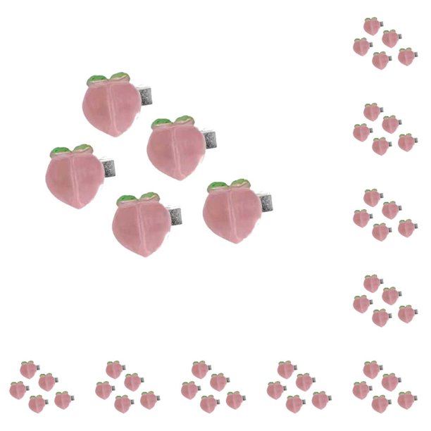 sweethay 5 piezas de pinzas para el cabello rosas, pinzas para el cabello para mujeres y niñas, accesorios de estilo lindo, suministros para Durazno 10Conjunto