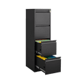 thumbnail image 4 of 4 Drawer File Cabinet with Lock,Metal Vertical File Storage Cabinet for Office,School,Home,Black, 4 of 8