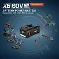 thumbnail image 6 of SENIX X6 60V Max* Brushless Cordless Leaf Blower with 4.0 Ah Battery and Charger, Variable Speed Up to 810CFM 170MPH, BLAX6-M1, 6 of 15