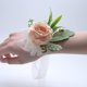 thumbnail image 2 of Suministros de boda para iglesia, conjunto de flores de pecho de encaje transparente con correa de peonía única, 2 of 4