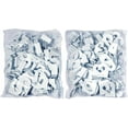thumbnail image 3 of Pack of 50 Pairs - High Strength Aluminum Two Piece Ceiling Hooks for Drop-Ceiling T-Bars, 50 Right and 50 Left, White Enamel Finish, Holds up to 15 lbs. 1"W x 1 ½"H, 3 of 5