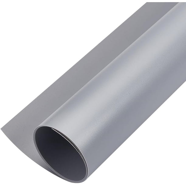 Fondo fotográfico gris de 40 x 100 cm (15,7 x 39,3 pulgadas), vinilo PVC mate, ideal para fotografía de productos y manualidades. Grosor: 0,5 mm.