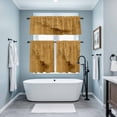 thumbnail image 3 of Yellow Marble Texture Kitchen Curtains Sets for Windows 24 Inch Length, Country Ombre Fluid Aesthetic Rod Pocket Window Treatments Tier Curtains and Valances Set for Bedroom/Bathroom, 3 of 8
