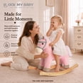 thumbnail image 3 of Caballito mecedor ROCK MY BABY Unicornio Rosa con sonido, 3 of 9