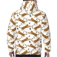thumbnail image 7 of Fotbe Men's Hoodie with Leopard Print Pattern - Kangaroo Pocket Pullover Hooded Sweatshirt, Perfect for Daily Wear, Travel, and Home-X-Large, 7 of 7