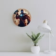 thumbnail image 3 of Silent Wall Clock 40cm/15.75in Round Wall Clock Hero Hanging Clock for Home Living Room Bedroom Kitchen Non Ticking Battery Operated Living Room Mute Clock, 3 of 5