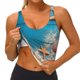 thumbnail image 3 of Fotbe Shells and Starfish Sujetador Deportivo Largo sin Aros para Mujer con Almohadillas y Soporte Medio, Transpirable y Absorbente, Camiseta Tipo Chaleco o Tank Top-Medium, 3 of 8