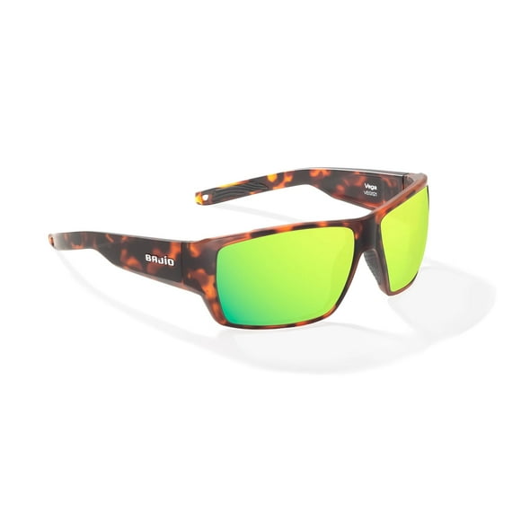Gafas de sol Bajío Vega con lentes polarizadas, color marrón tortuga y verde