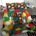 thumbnail image 4 of Senegal Bedding Set with Colorful Wildlife Graffiti and Nature Rises Roars, 4 of 7