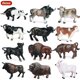 thumbnail image 1 of 4pcs/set Miniatures Pasture Animals Cattle Model Cows Bull Bison Cognition Toys Fairy Garden Decor Action Figures Children Gift4pcs A2 He Qiyong unisex, 1 of 1
