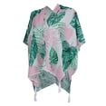 thumbnail image 4 of Boho mujer hojas chifón chal kimono top - Multicolor, L Sunnimix Chiffon Cover up, 4 of 8