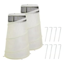 Winter Zipper Plant Covers - Warm Plant Protection Cover Bags, Frost Cloth Blanket Protecting Fruit Tree Potted Plants from Freezing Animals Eating(9*13*21Inch,B-2PCS)