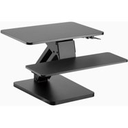 VIVO Rustic Vintage Brown Corner Height Adjustable Desk Riser, Dual ...