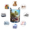 thumbnail image 4 of Fotbe Playful Hedgehog Forest Pond Cesto de Ropa con Asas, Cesto Impermeable de Gran Capacidad, Bolsa de Lavado para Dormitorio, Cesto de Ropa con Ruedas y Asas-Small, 4 of 6