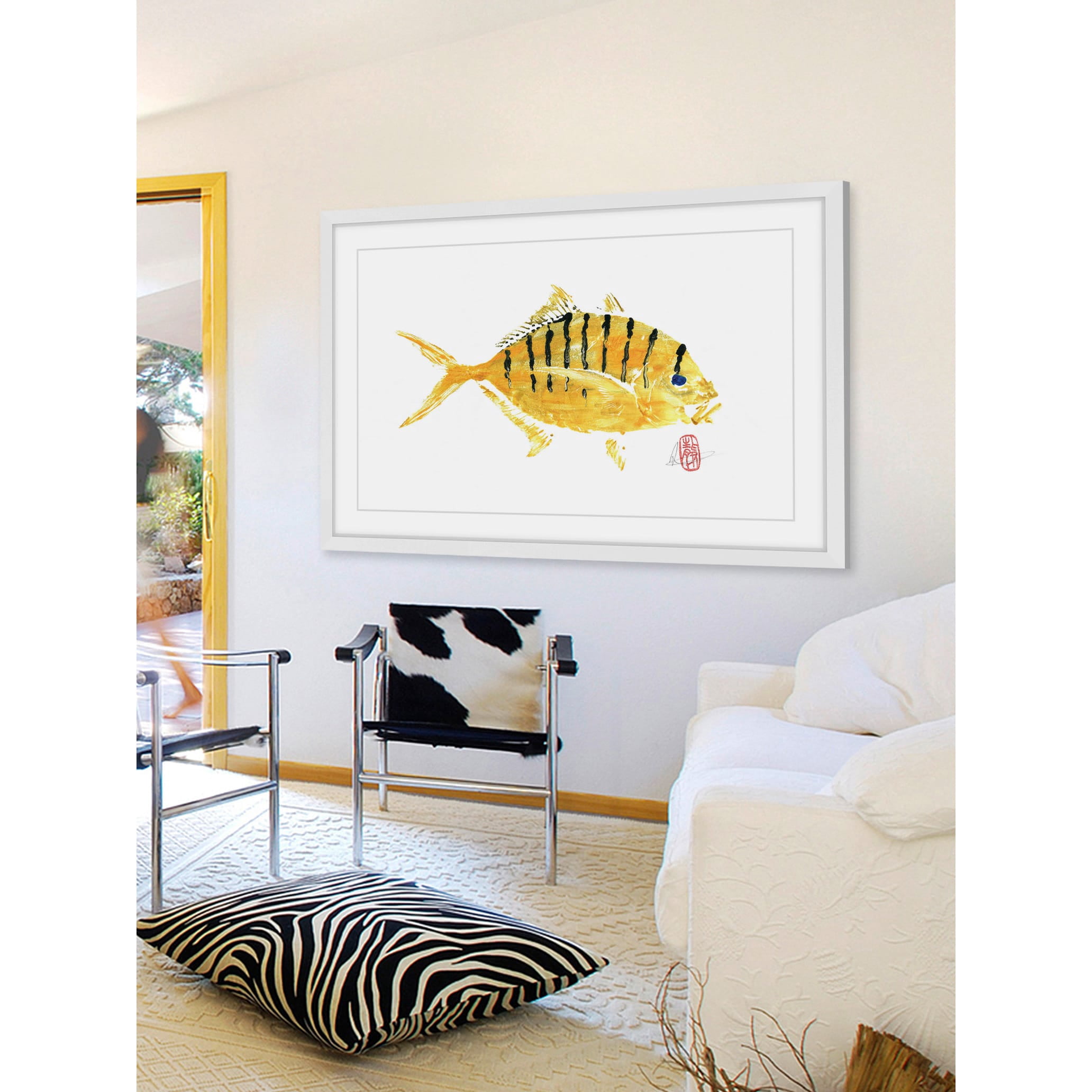 "Golden Trevally" Framed Painting Print