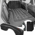 thumbnail image 3 of Inflatable Bed Mattress Car Truck SUV Back Seat Sleeping Beds W/ Air Pump Set Black, 3 of 10