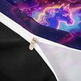 thumbnail image 4 of Metsweet Galaxy Unicorn Twin Duvet Cover, Gradient Universe Nebula Twin Bedding, Purple Blue,Black Reversible,2pcs,1 Duvet Cover and 1 Pillowcase, 4 of 6