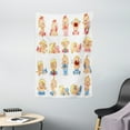 thumbnail image 1 of Gender Reveal Decorations Tapestry, Newborn Composition in Various Gestures Crying Sleeping Smiling, Wall Hanging for Bedroom Living Room Dorm Decor, 40W X 60L Inches, Multicolor, by Ambesonne, 1 of 2