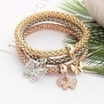 thumbnail image 5 of BGZLEU Crystal Charms Multilayer Bracelets - Gold/Silver/Rose Gold Corn Chain Bracelet for Women, Tree of Life Heart Shaped Stretch Bracelet, 5 of 9