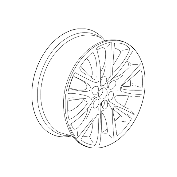 Genuine OEM GM Part # 23362365 Wheel, Alloy