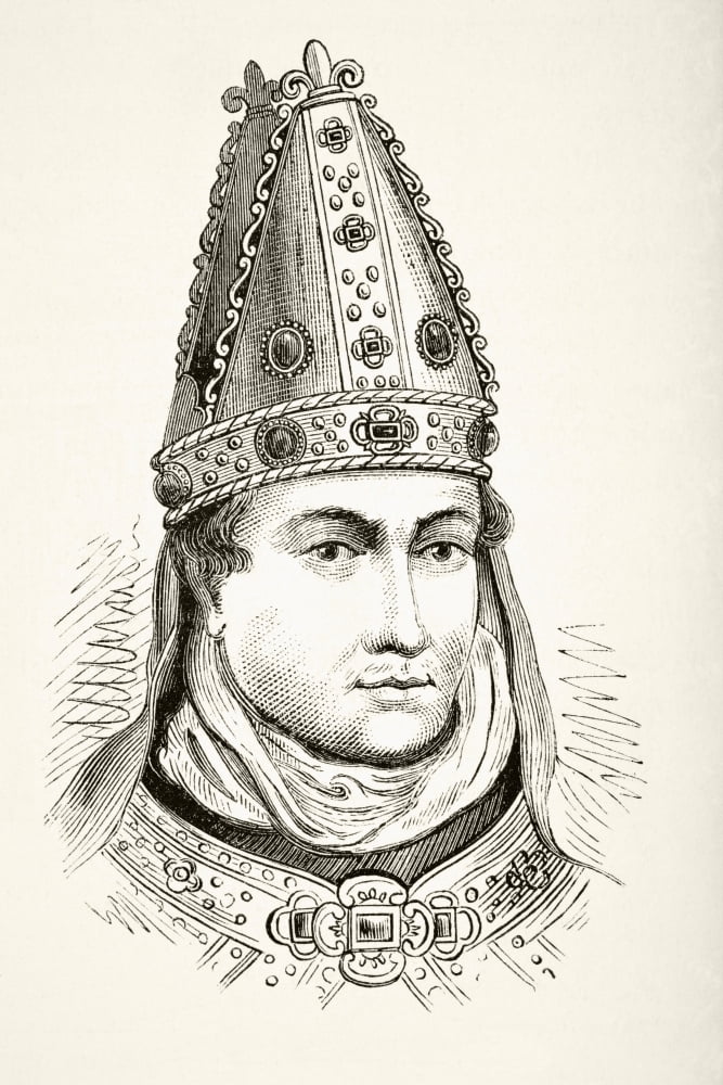 William Of Wykeham 1320 To 1404 Bishop Of Winchester Chancellor Of England From The National And Domestic History Of England By William Aubrey Published London Circa 1890 Canvas Art - Ken Welsh Desig