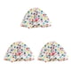 thumbnail image 3 of Yuarrent Gorros secos para ducha Estampado de flores Impermeable Reutilizable Banda elástica Cubierta Ajustable Turbante Gorro Barbero Azul Type1 NO1, 3 of 6