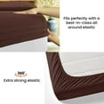 thumbnail image 4 of Kanak Bedding 4 Pieces Egyptian Cotton Sheet Set with 19" deep Pocket,1 Flat Sheet,1 Fitted And 2 Pillowcases, 1000TC( California Queen,Chocolate), 4 of 4