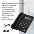 thumbnail image 2 of Teléfono Alámbrico，telefono casa，telefono Fijo，Adecuado para hogar, Hotel, Oficina(Identificador de Llamadas, con Cable, Altavoz, marcación con un Solo Toque, no Requiere baterías,, 2 of 5