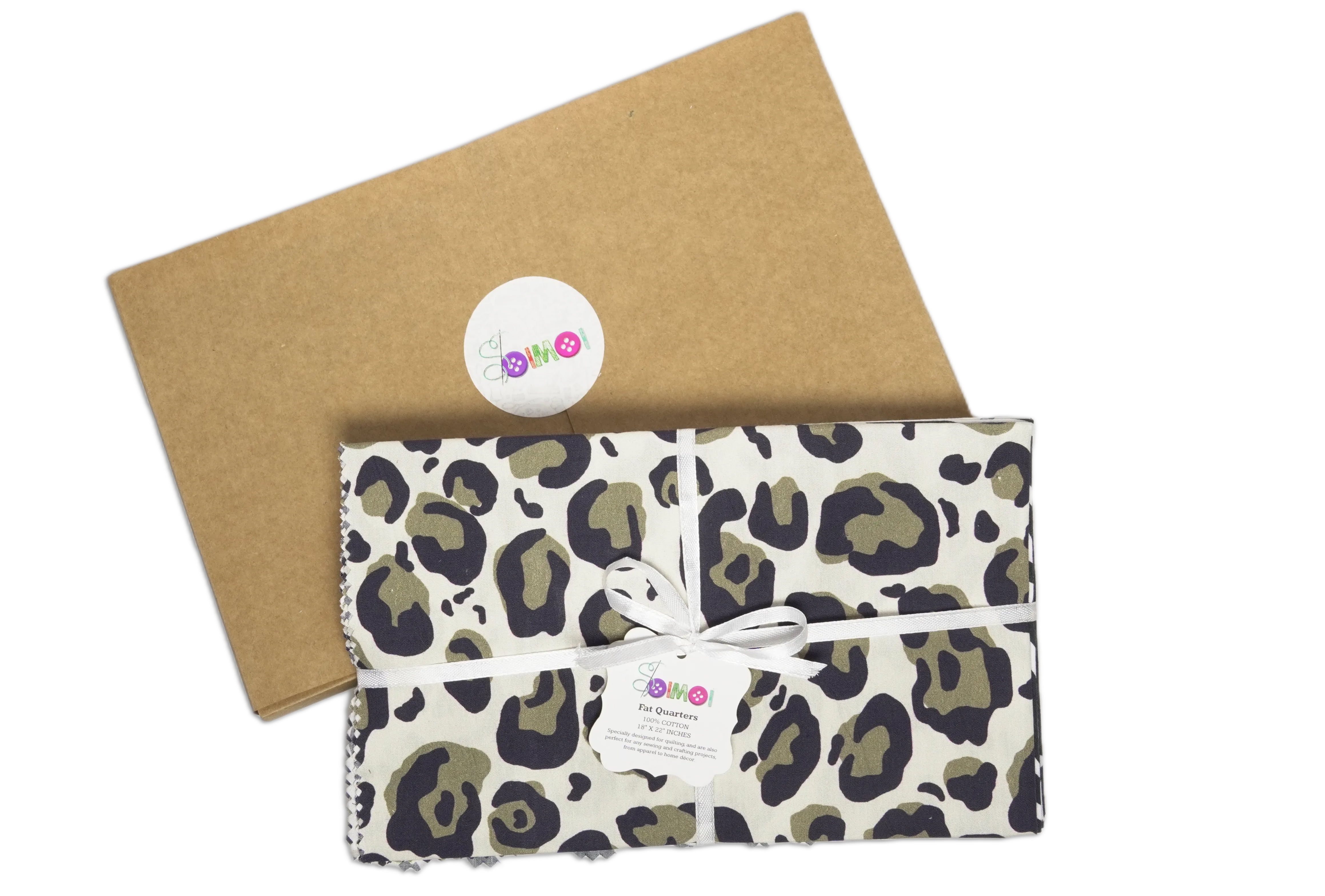 Soimoi 8 Pc Fat Quarter Bundle- Animal Skin Print 18"x 22" DIY Patchwork- 100% Cotton Pre-Cut Quilting Fabric Multicolor