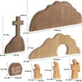 thumbnail image 3 of AuroraX Easter Decorations Home Decor,Set Of 7 Wooden Tabletop Religious Resin Easter Scene,Easter Mantel Decor Spring Home Decor Easter Table Centerpiece Easter Church Display, 3 of 4
