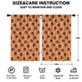 thumbnail image 2 of Blackout Kids Curtains,Orange Bigfoot and Grass Pattern Childrens Insulated Curtains Set Of 2,Bedroom Essentials,Toddler Room Decor 42x63in(106x160cm), 2 of 5