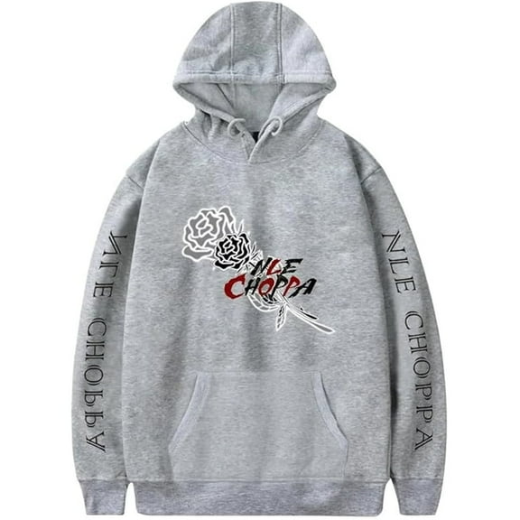 NLE Choppa Merch Hoodies Rapper Printed Logo Unisex Casual Fashion Hooded Sweatshirt