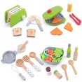 thumbnail image 2 of PENGXIANG New DIY Wooden Kitchen Toy Pretend Play Simulation Model Set Bread Machine Cooking Educational Toys Gift For Children Kids Girls, 2 of 7