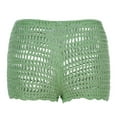 thumbnail image 6 of XINMidd Women's Summer Solid Color Handwoven Beach Swimming Pants Bikini Boy Shorts Swimsuit for Women Womens Swim Bottoms Shorts Skirt Swimsuits for Women High Waist Swim Short Swim Pants Men, 6 of 8