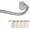 Silver, variant on Silver Curtain Rods for Windows 28 to 60 inch, 5/8 inch Adjustable Wrap Around Blackout Curtain Rods for Bedroom & Outdoor
