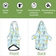 thumbnail image 5 of Goofa Cartoon Cat Pattern Small Dog Sweater Hoodies Pet Grey Hooded Soft Fleece Sweatshirts with Pocket Fall Winter Puppy Cat Sweaters Warm Clothes-X-Small, 5 of 8