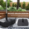 thumbnail image 6 of Patio Umbrella Base with Wheels Outdoor Umbrella Stand Holder for 1.5"/1.9" Poles Black, 6 of 9