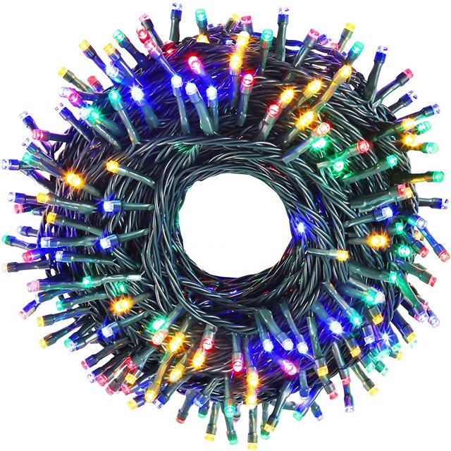 Serie led 200 luces para árbol de navidad Artego multicolor 8 modos de uso 200 leds