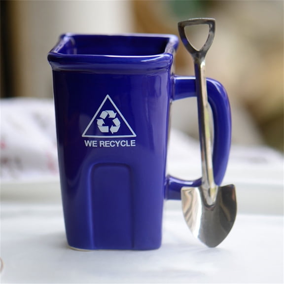 Recycle Bin Coffee Mug - Funny Gag Gift Mugs - Novelty Cups for Office, Coworkers, Home Desk - 12 Ounces