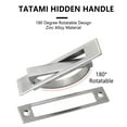 thumbnail image 6 of Zinc Alloy Floor Cabinet Recessed Flush Pull Cover Door Tatami Invisible Handle, 6 of 9