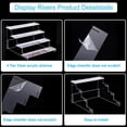 thumbnail image 4 of HENABLE 4 Tier Acrylic Display Risers, Perfume Organizer Stand, Cupcake Stand Holder, Clear Shelf Risers for Display Stands for Funko POP Figure, Dessert Shelves for Party, Decoration, 4 of 6