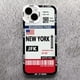 thumbnail image 3 of Billete de viaje de la ciudad mundial, Nueva York, París, etiqueta, funda de teléfono para Samsung Galaxy S10, S20, S21, S22, S23, S24, FE Plus, Ultra Note 20, 3 of 4