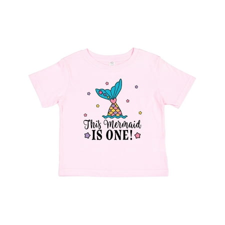 

Inktastic Mermaid 1st Birthday 1 Year Old Gift Baby Girl T-Shirt