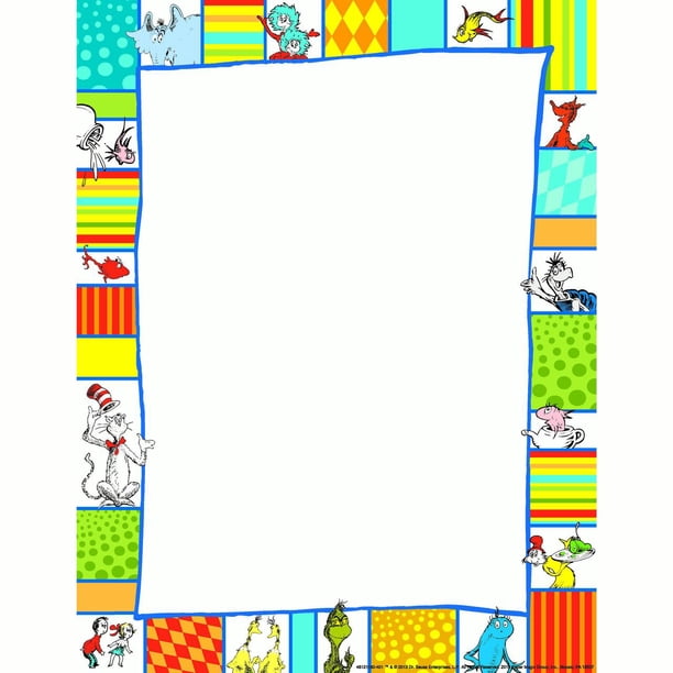 Dr. Seuss™ Shapes Computer Paper, 50 sheets per pack, Set of 6 packs ...