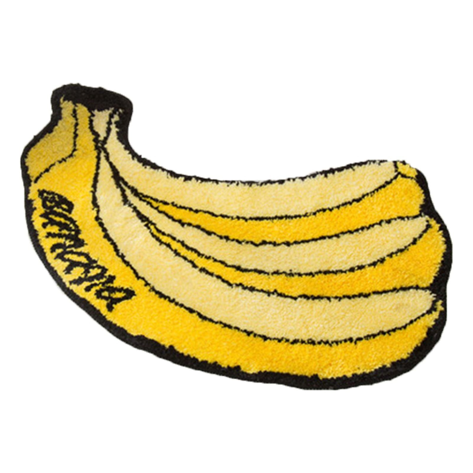 LYCAQL Flocked Fruit Shaped Floor Mat Toilet Entrance Shower Door